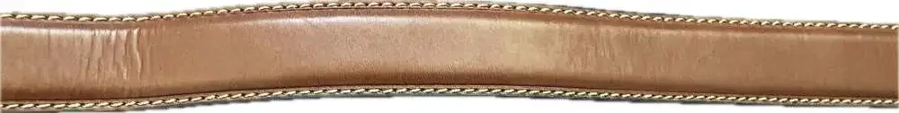 Tommy Hilfiger Men's Brown Leather Casual Belt Contrast Stitching Western Office